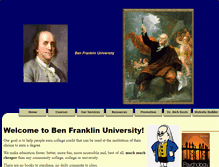 Tablet Screenshot of benfranklinuniversity.com